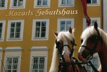 The birthhouse of Wolfgang Amadeus Mozart in Salzburg